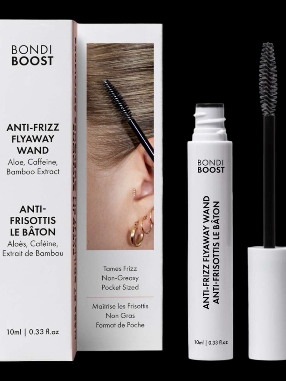 BONDI BOOST Anti-Frizz Flyaway Wand Hair Finishing Stick Tamer 10ml NIB New